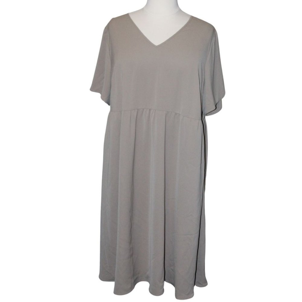NWT Bloomchic Tan Comfy Midi Dress 22/24 Plus Size